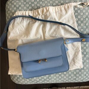 Marni mini trunk bag blue